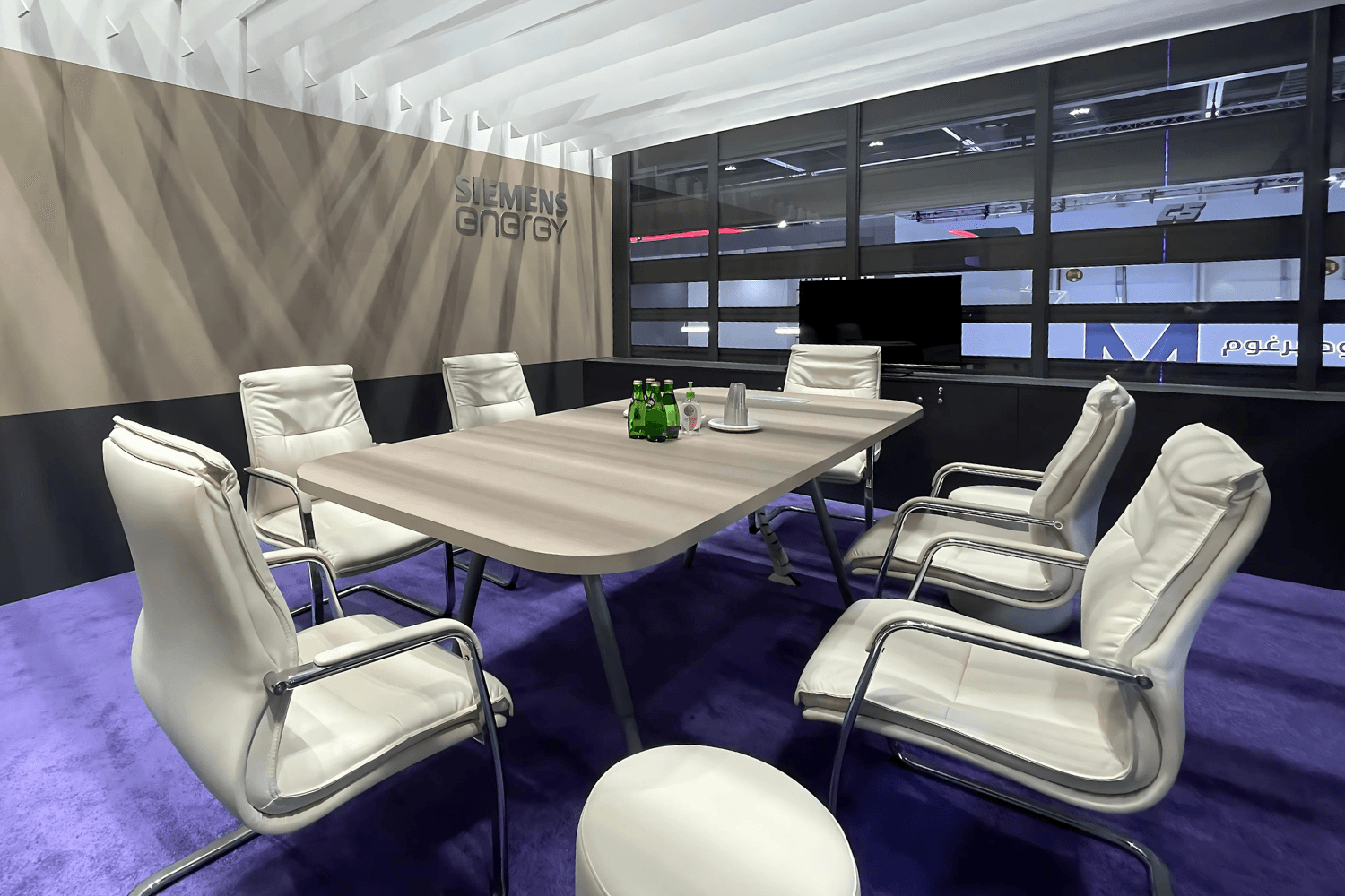 Siemens Energy 100 sqm exhibition stand at ADIPEC by Messe.ae