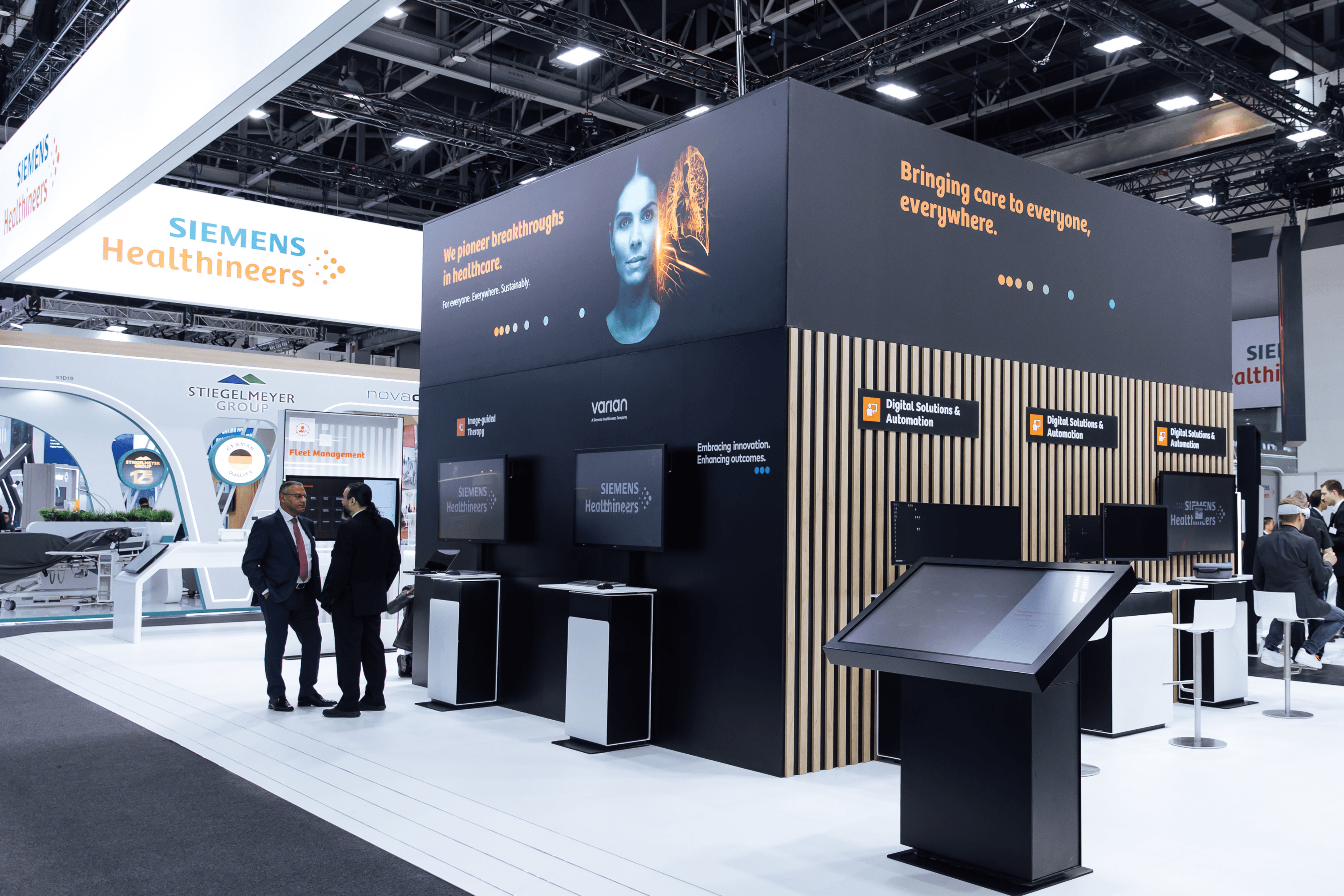 Siemens Healthineers 292.5 sqm exhibition stand at Arab Health by Messe.ae