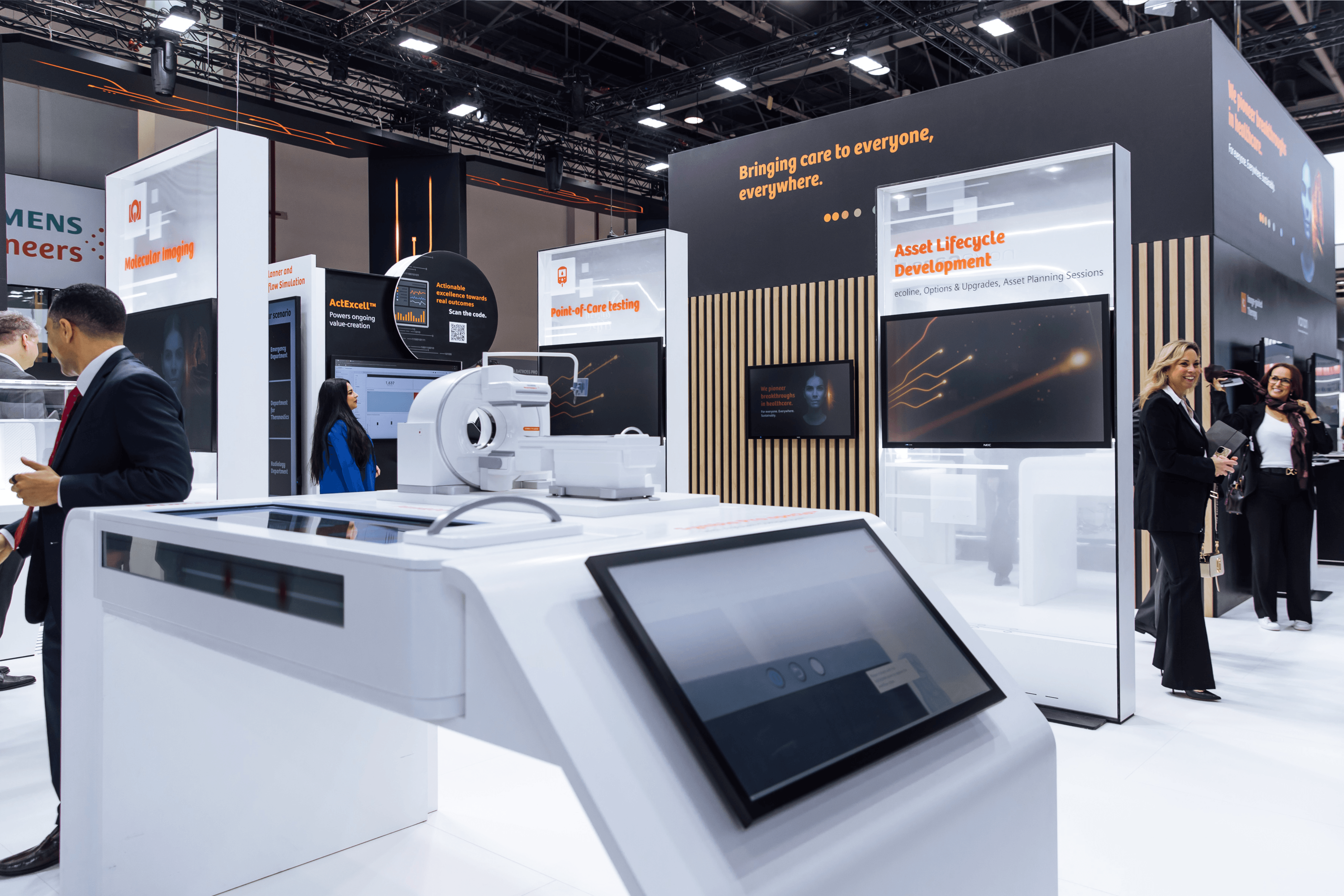 Siemens Healthineers 292.5 sqm exhibition stand at Arab Health by Messe.ae