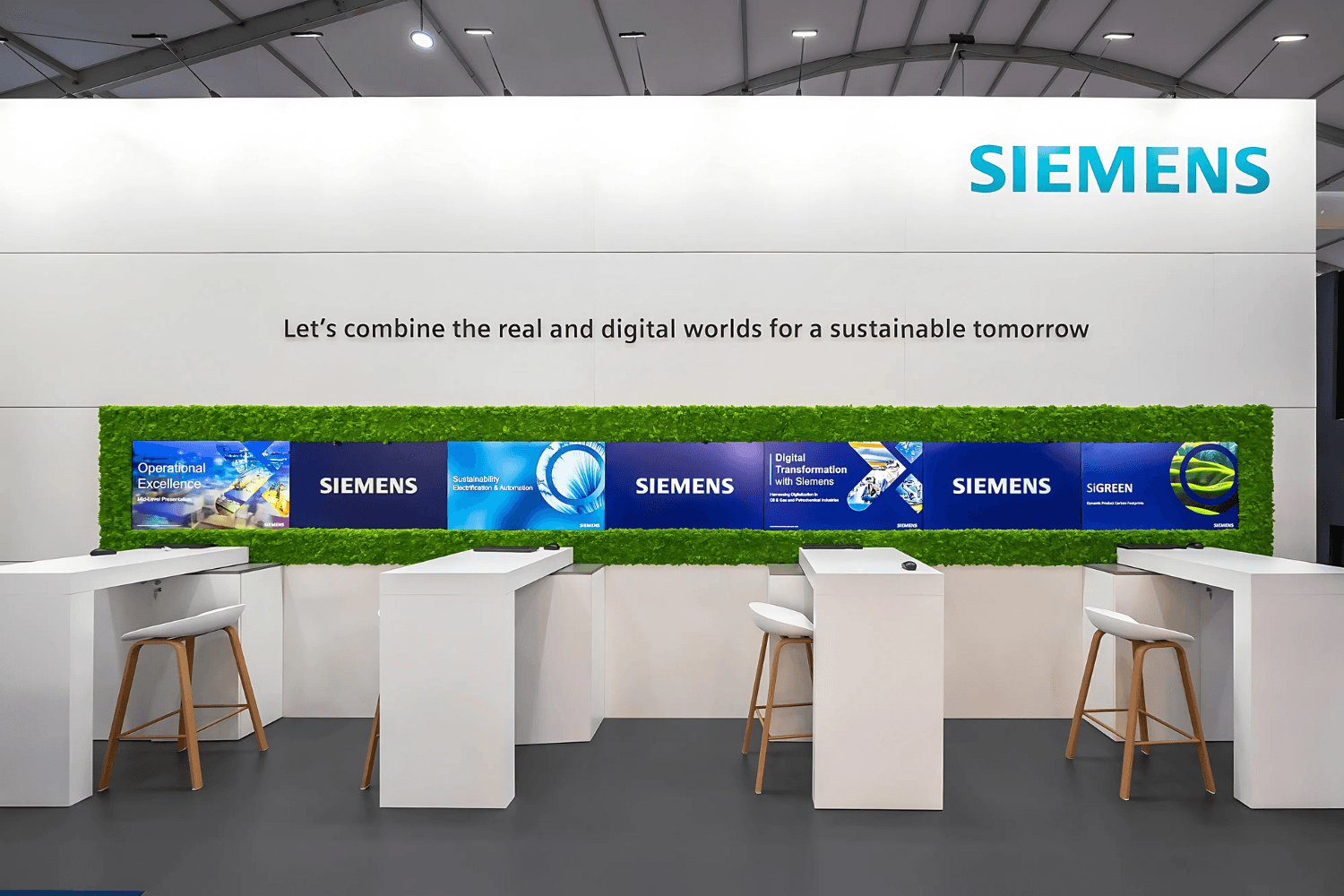 Siemens Industrial 60 sqm exhibition stand at ADIPEC by Messe.ae