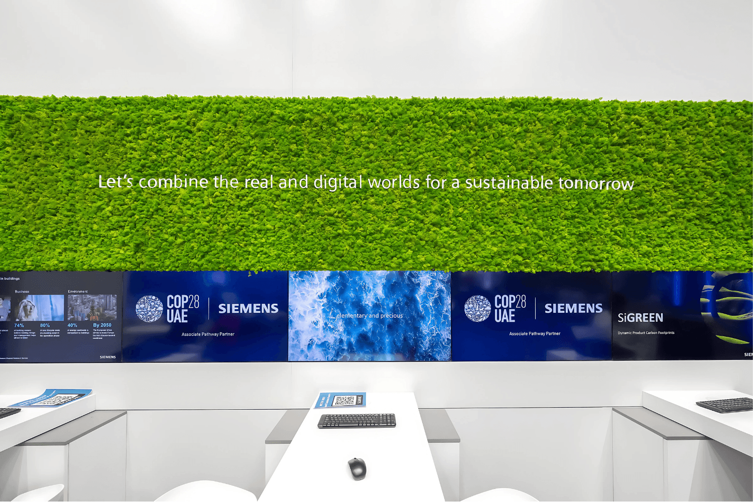 Siemens Industrial 100 sqm exhibition stand at WETEX by Messe.ae