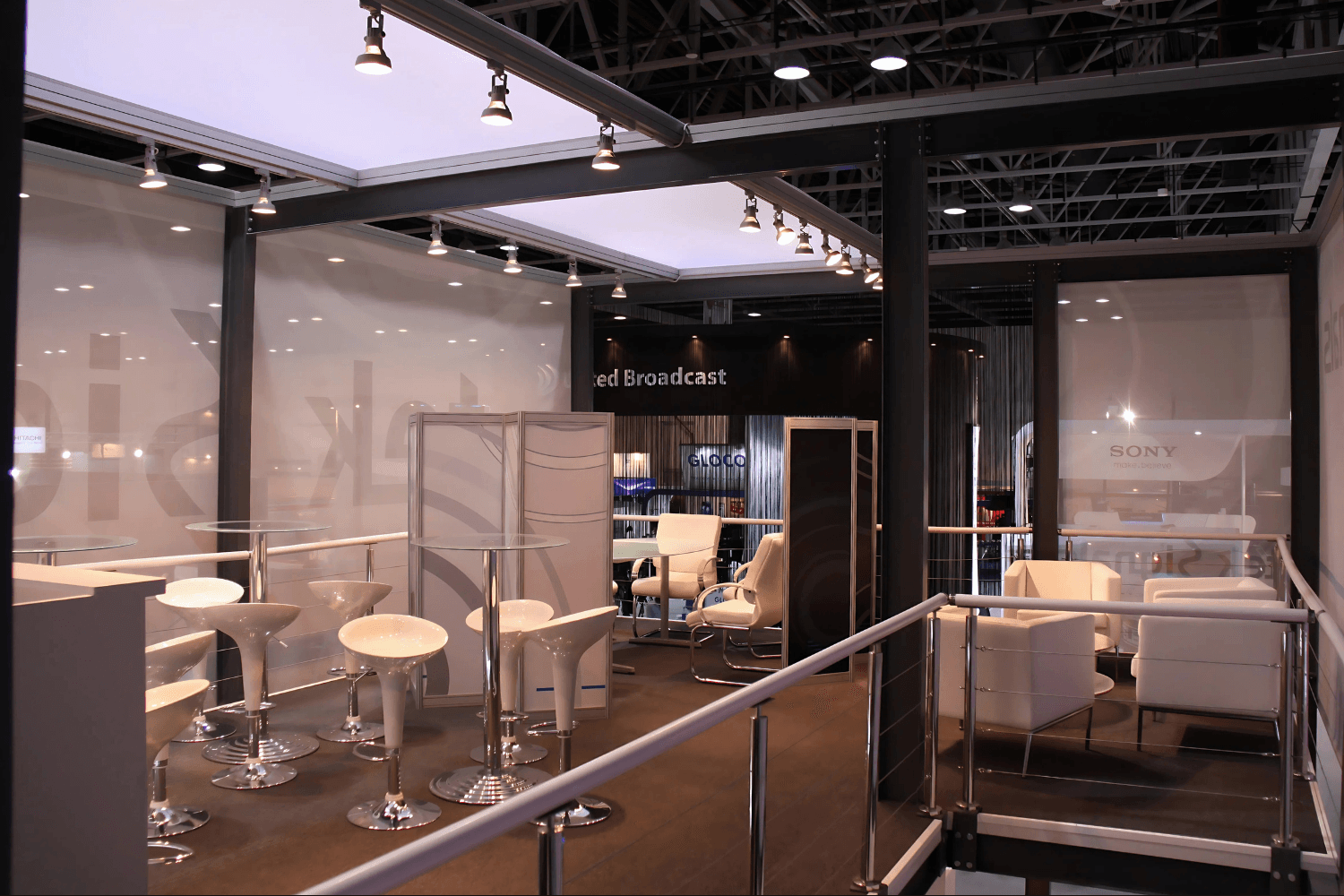 TekSignals 70 + 70 sqm exhibition stand at CABSAT by Messe.ae