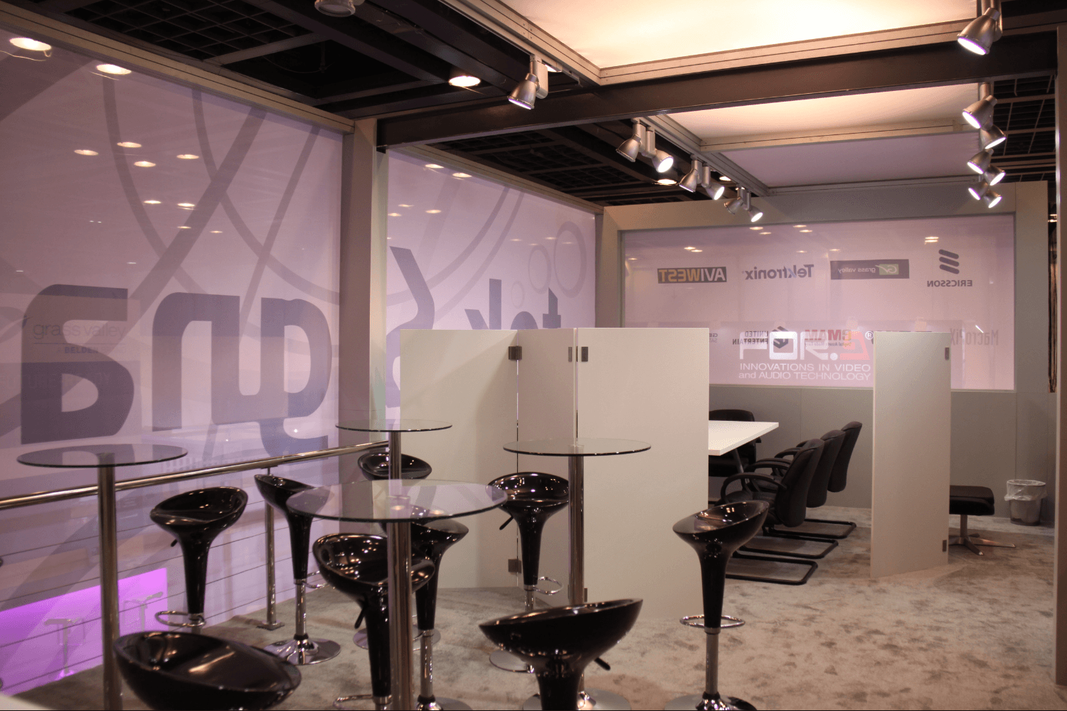 TekSignals 70 + 70 sqm exhibition stand at CABSAT by Messe.ae