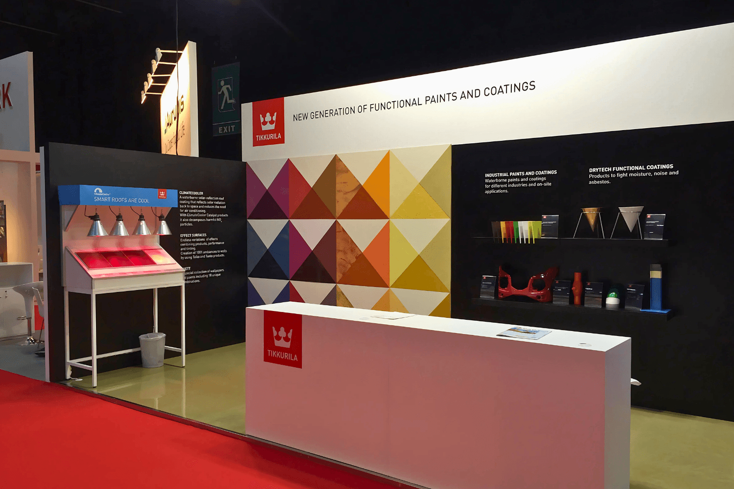 Tikkurila 25.5 sqm exhibition stand at BIG 5 by Messe.ae