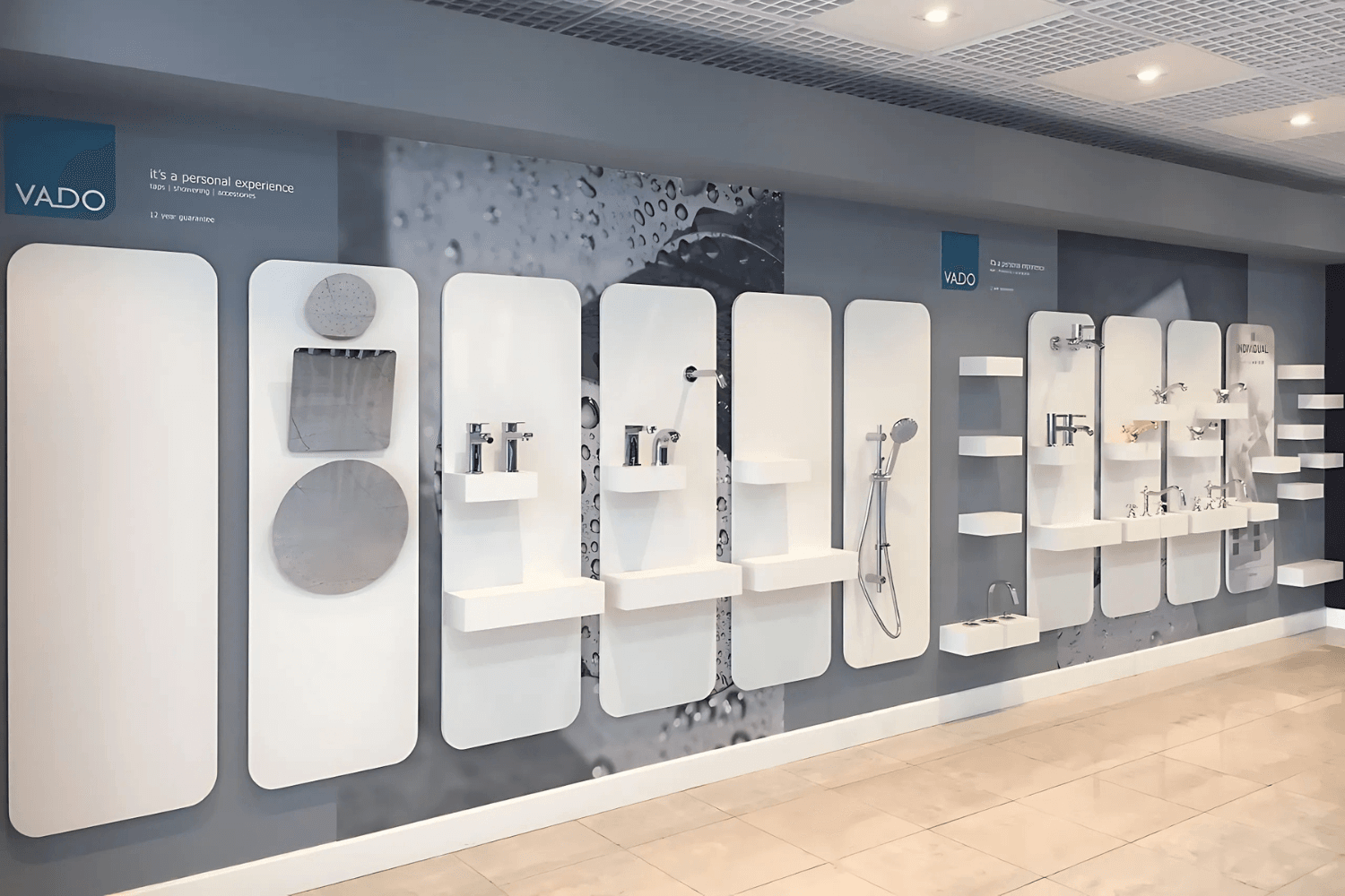 Vado exhibition stand at Vado Showroom by Messe.ae