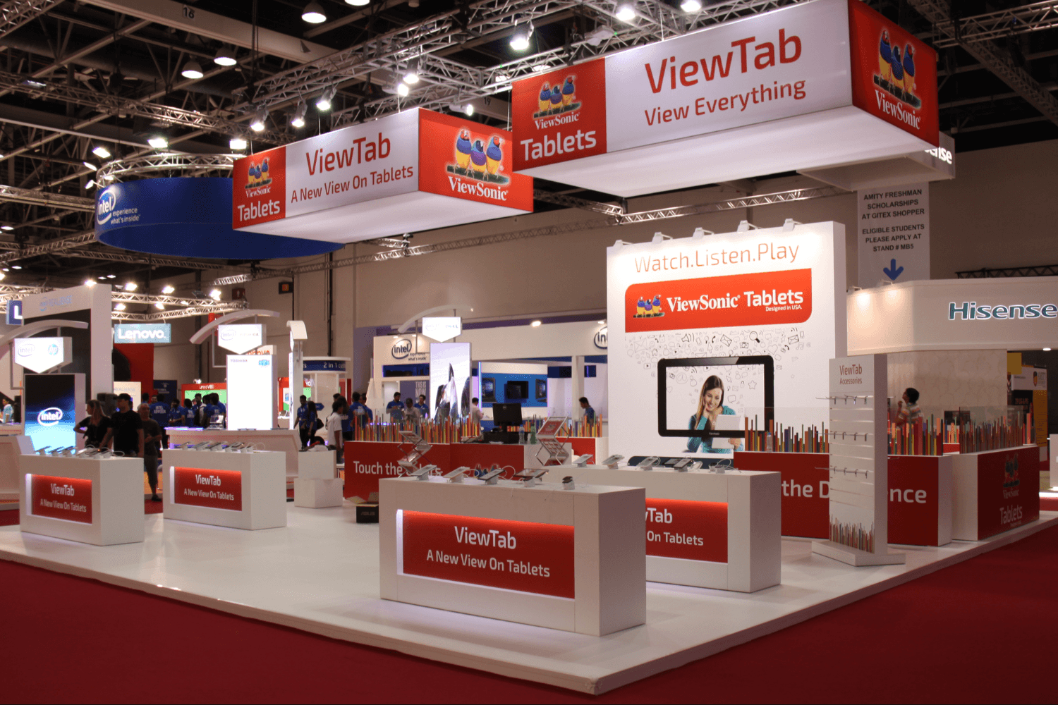 ViewSonic 124 sqm exhibition stand at GITEX by Messe.ae
