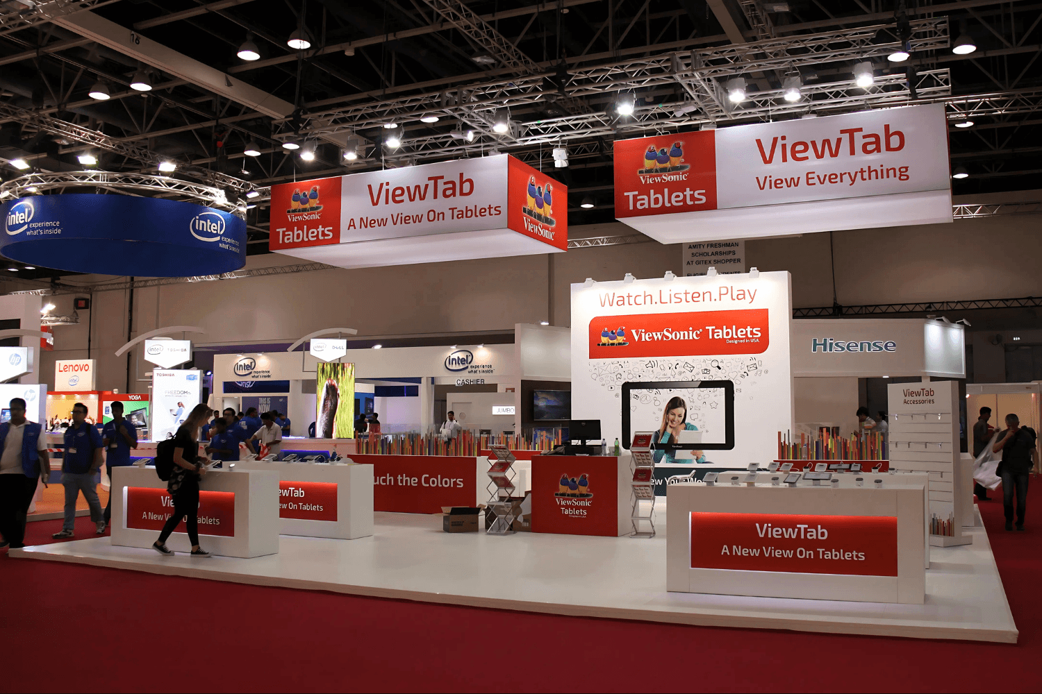 ViewSonic 124 sqm exhibition stand at GITEX by Messe.ae