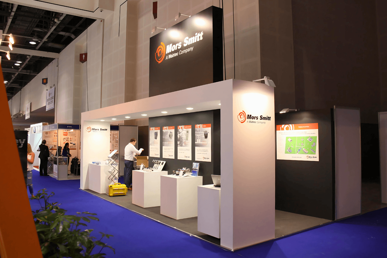 Wabtec 24 sqm exhibition stand at Middle East Energy by Messe.ae