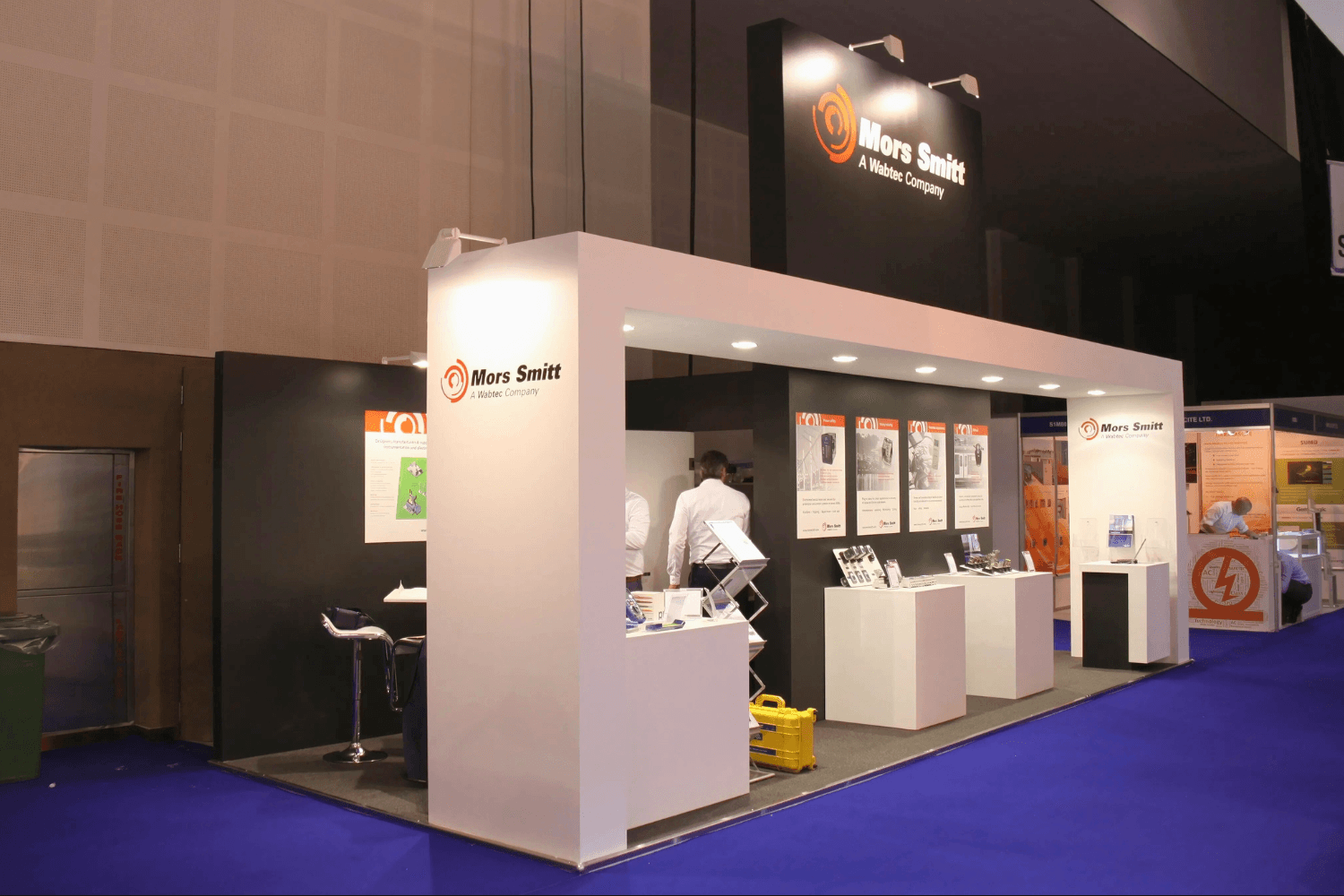 Wabtec 24 sqm exhibition stand at Middle East Energy by Messe.ae