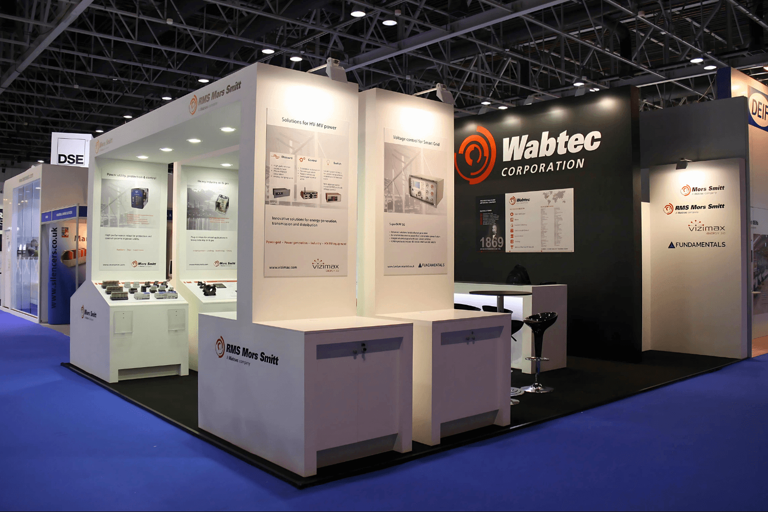 Wabtec 46 sqm exhibition stand at Middle East Energy by Messe.ae