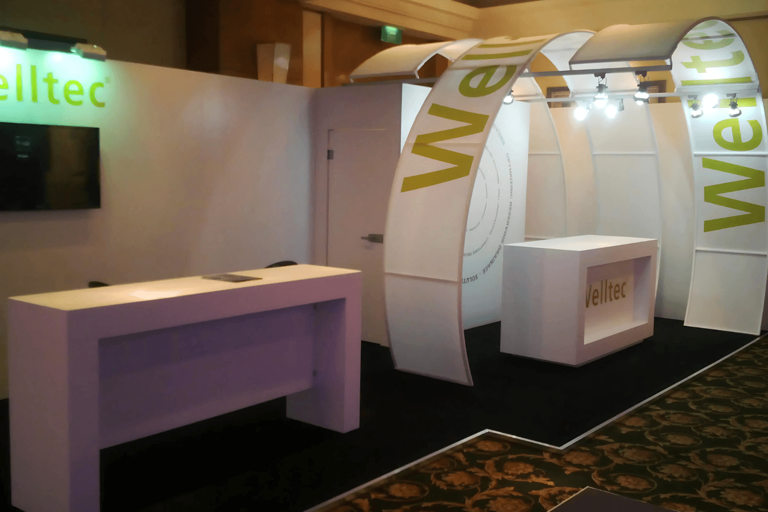 Welltec 18 sqm exhibition stand at Annual Technical Symposium & Exhibition by Messe.ae
