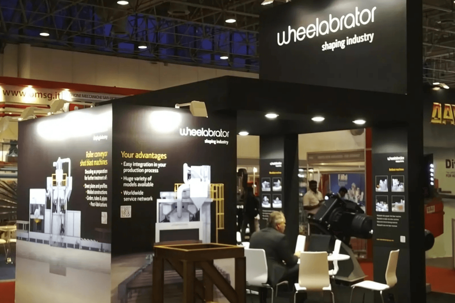 Wheelabrator Group 36 sqm exhibition stand at SteelFab by Messe.ae