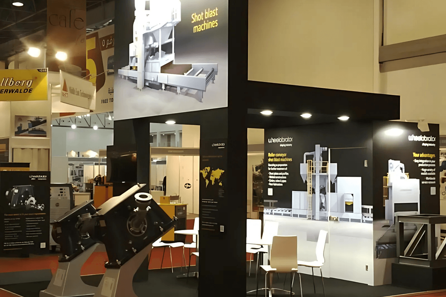 Wheelabrator Group 36 sqm exhibition stand at SteelFab by Messe.ae
