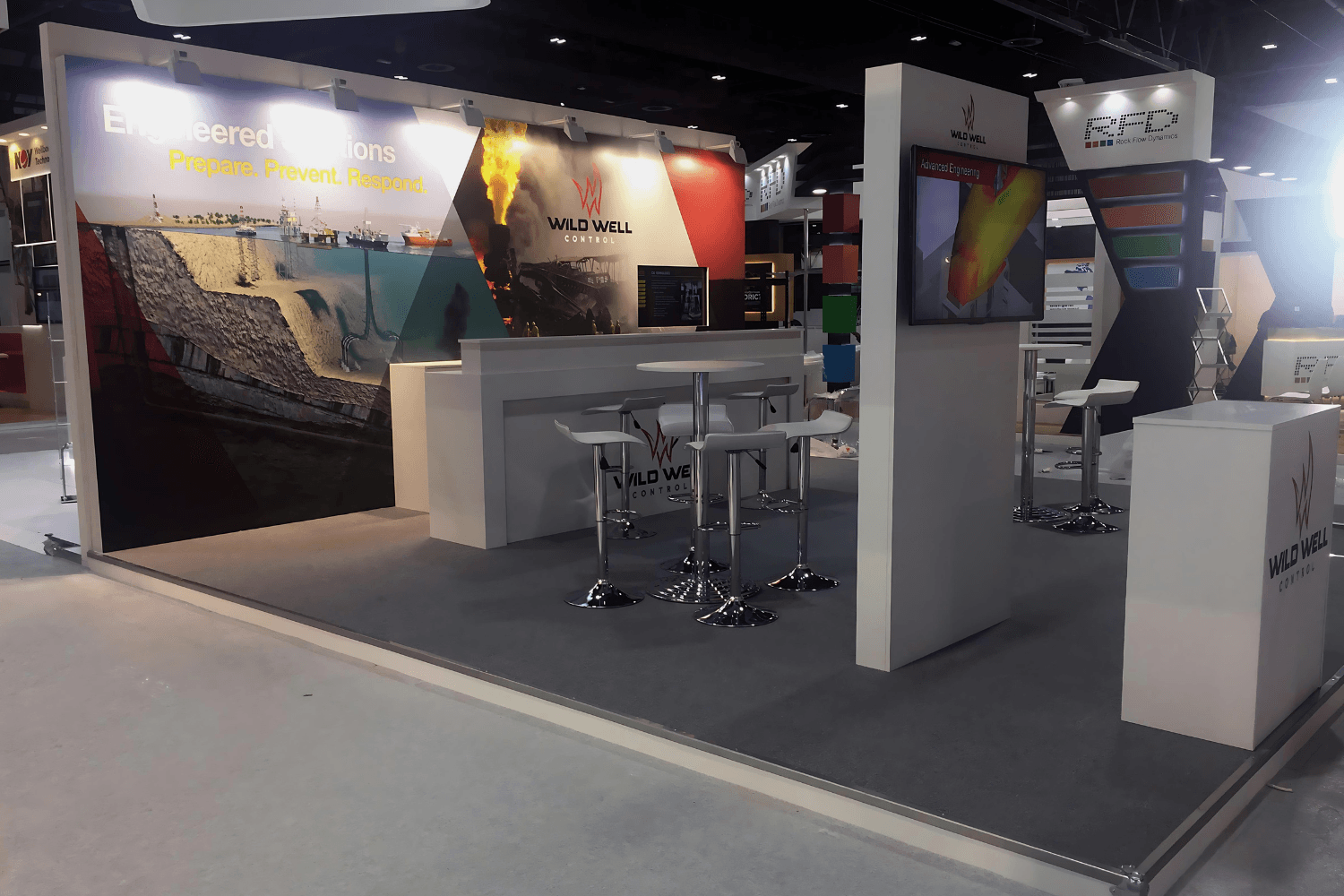 Wild Well Control 36 sqm exhibition stand at SPE ATCE by Messe.ae
