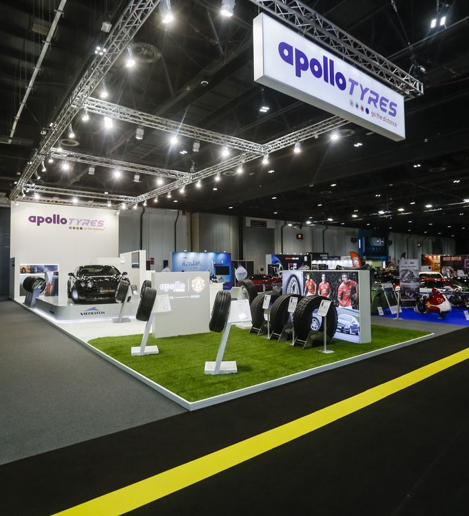 Apollo 154 sqm exhibition stand at Dubai International Motor Show by Messe.ae