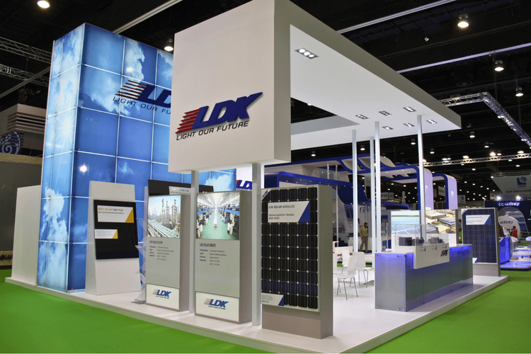 LDK 100 sqm exhibition stand at World Future Energy Summit by Messe.ae