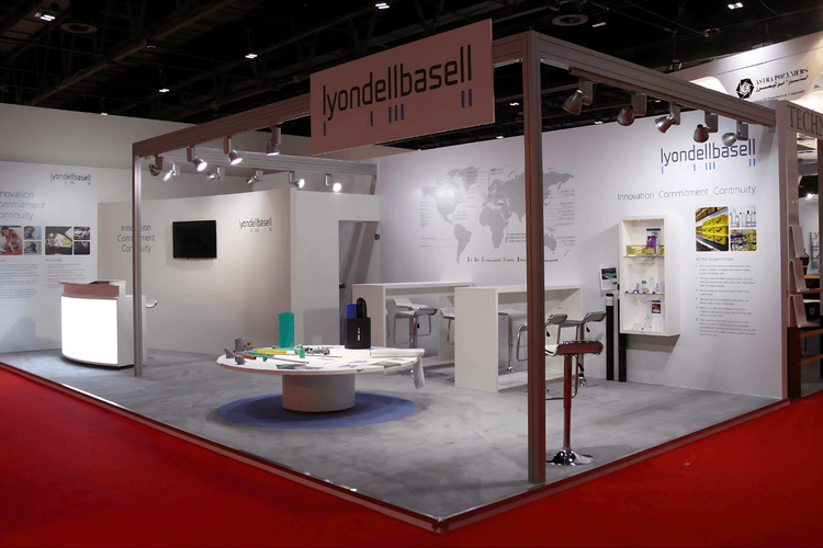 Lyondellbasell 54 sqm exhibition stand at ArabPlast by Messe.ae